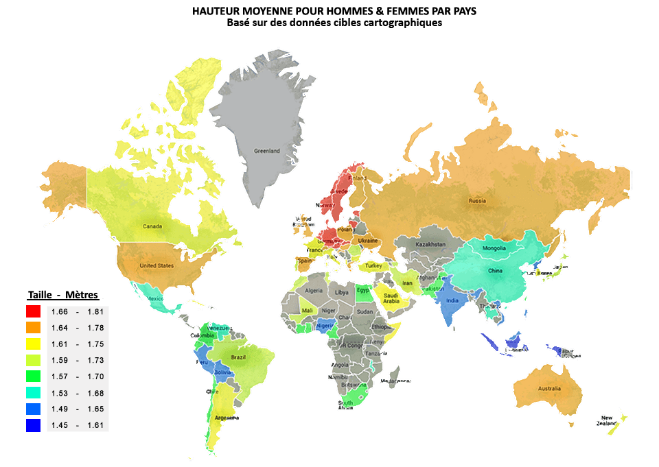 Carte du Monde Taille Humaine
